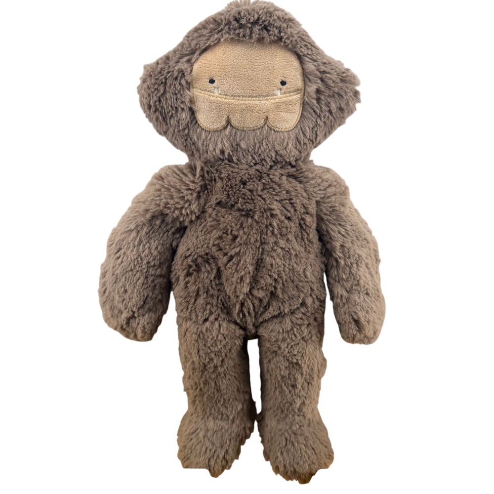 Slumberkins Bigfoot‎ Snuggler Plush Yeti Brown Shaggy Stuffed Animal Toy Taupe